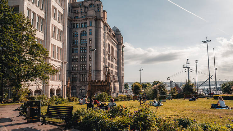 Liverpool in the sunshine, UK