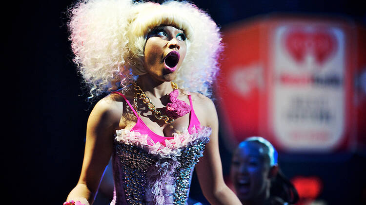 Nicki Minaj performing live in Las Vegas, USA