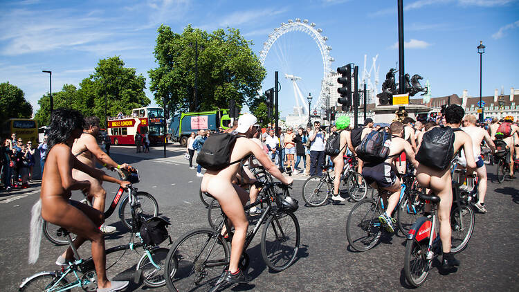 World Naked Bike Ride in London