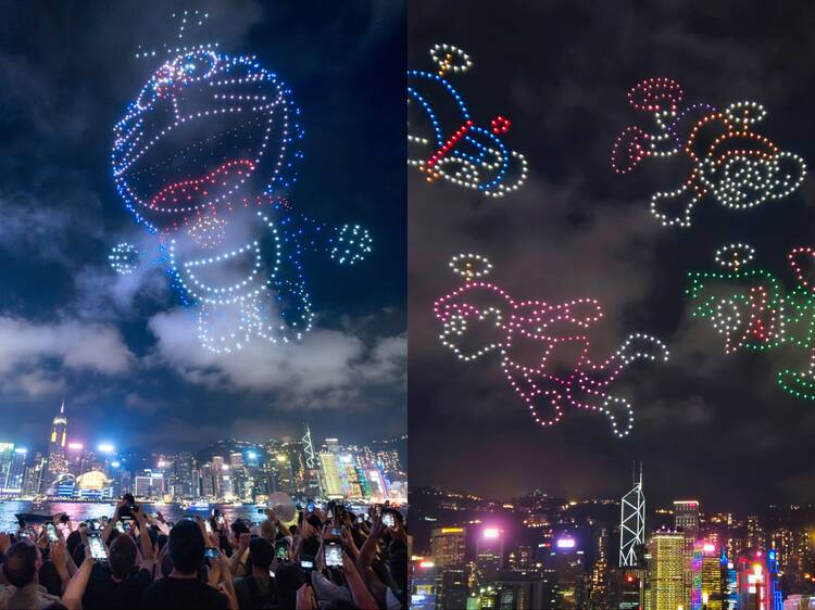 香港多啦 A 夢無人機匯演懶人包：時間、觀賞地點、交通、多啦 A 夢展覽門票