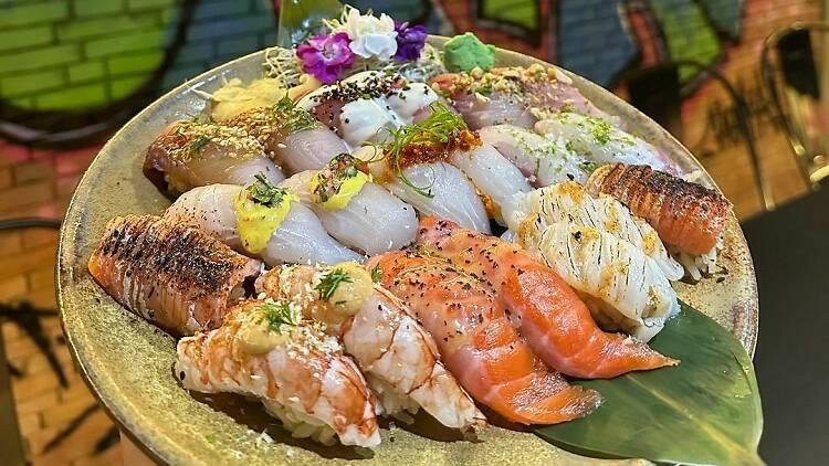 Gōkana sushi: omakase fusión a pasos del barrio chino