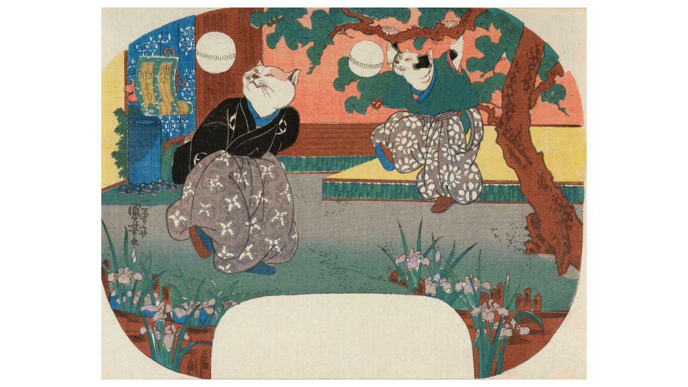 国芳の団扇絵 ―猫と歌舞伎とチャキチャキ娘