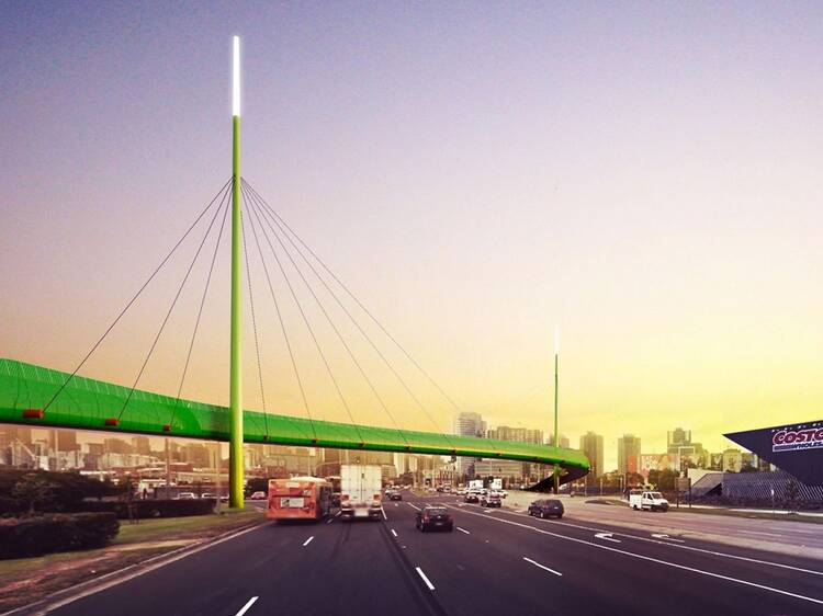 A new elevated 2.5km cycling super-highway will link the CBD with Melbourne’s inner west