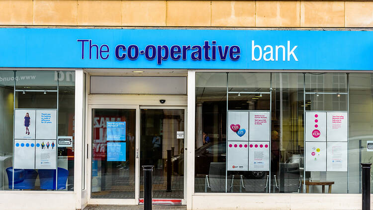 The Co-operative Bank on high-street