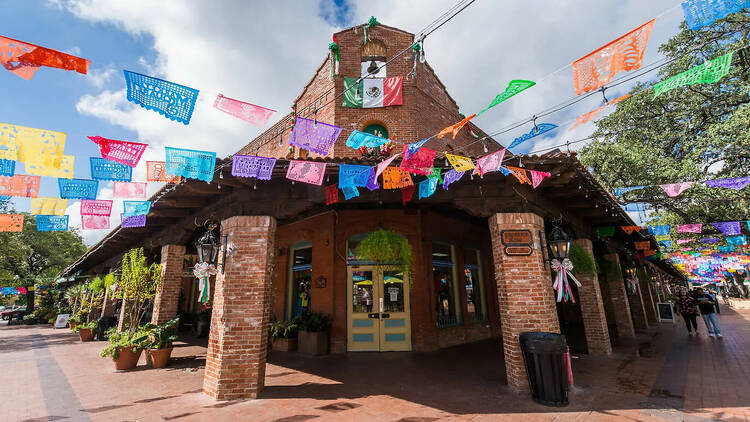 Historic Market Square Mexican Shopping Center tourist destination in San Antonio Texas.