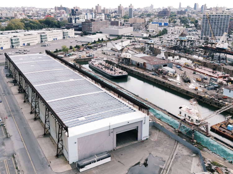 A gigantic new event center is opening by the Brooklyn Navy Yard