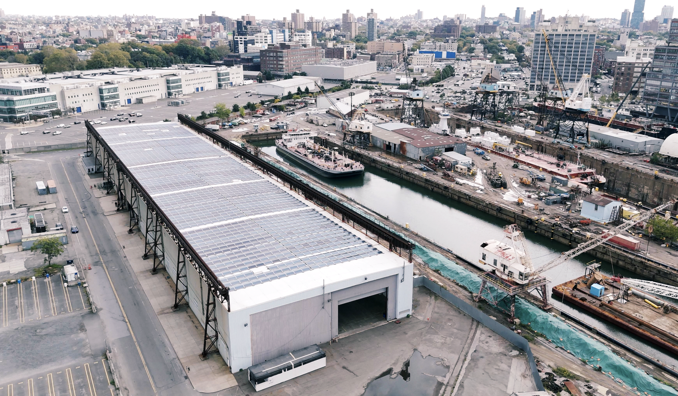 A gigantic new event center is opening by the Brooklyn Navy Yard