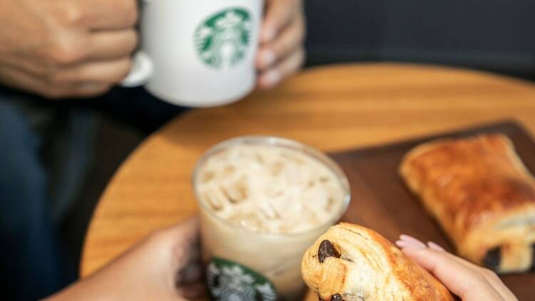 Café gratis en Starbucks