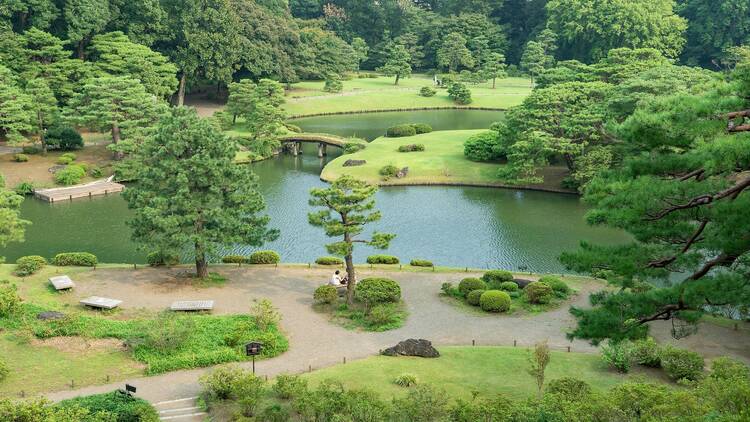 Rikugien Japanese garden