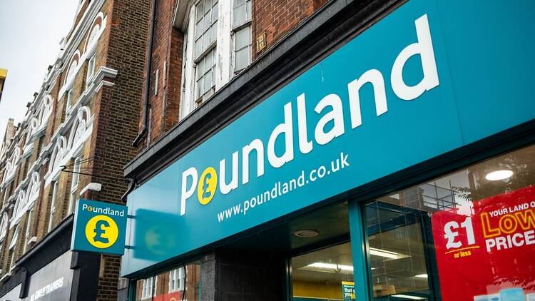 Poundland shop in London