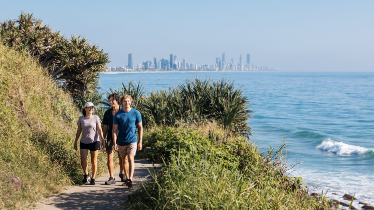 Walkers in Burleigh Head National Park