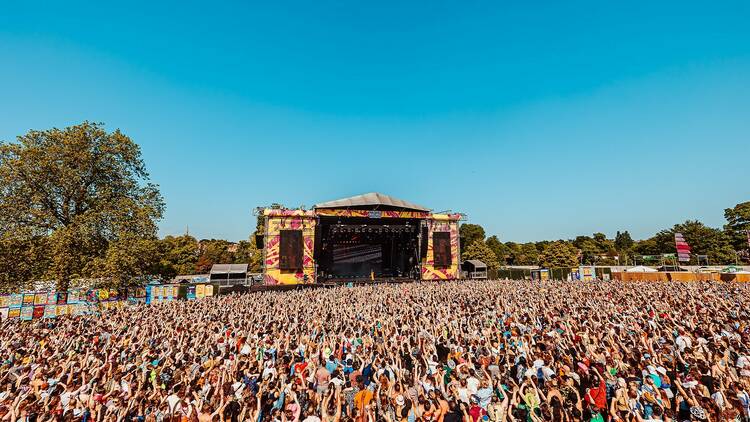 Mighty Hoopla festival in 2023 in south London’s Brockwell Park