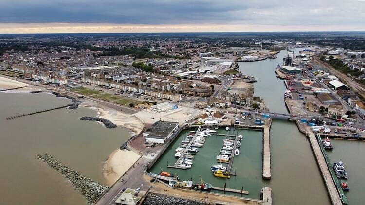 Lowestoft port and town in Suffolk, England