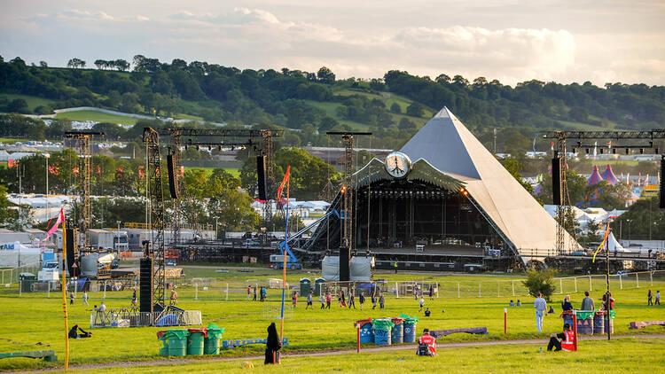 Pyramid stage, Glastonbury music festival