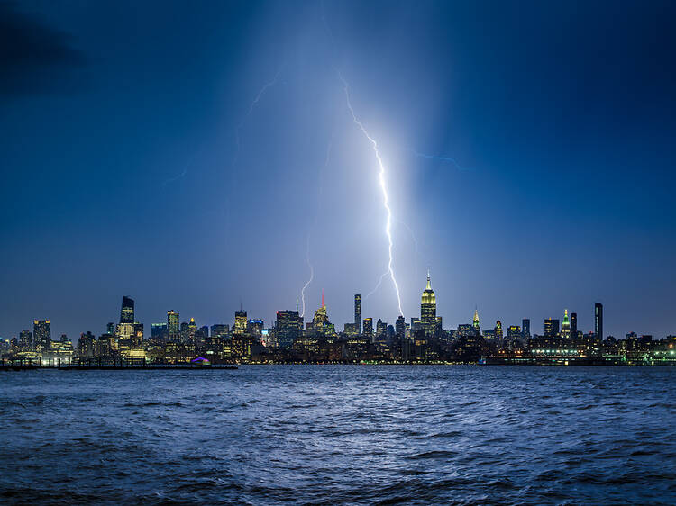 See awesome photos and video of lightning striking the Empire State Building