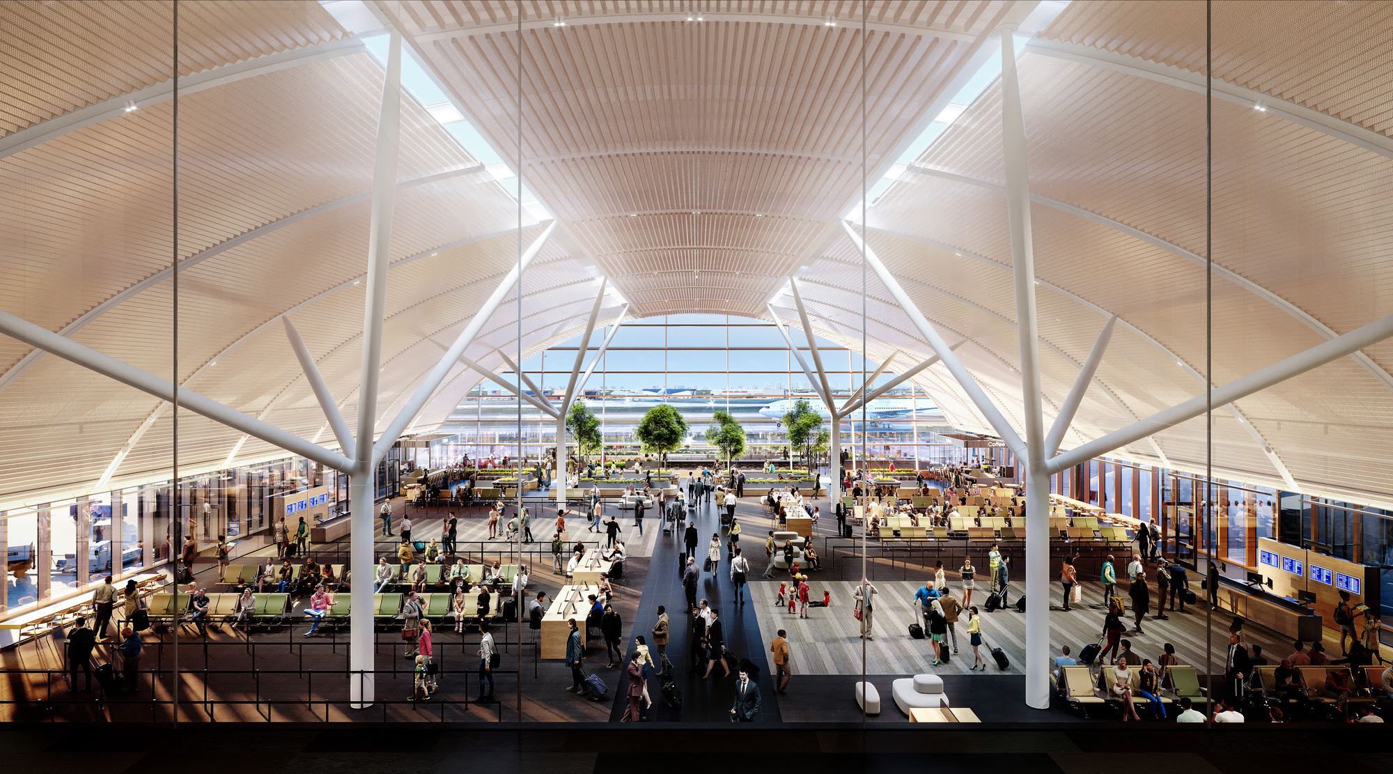 New satellite concourse at Chicago O'Hare