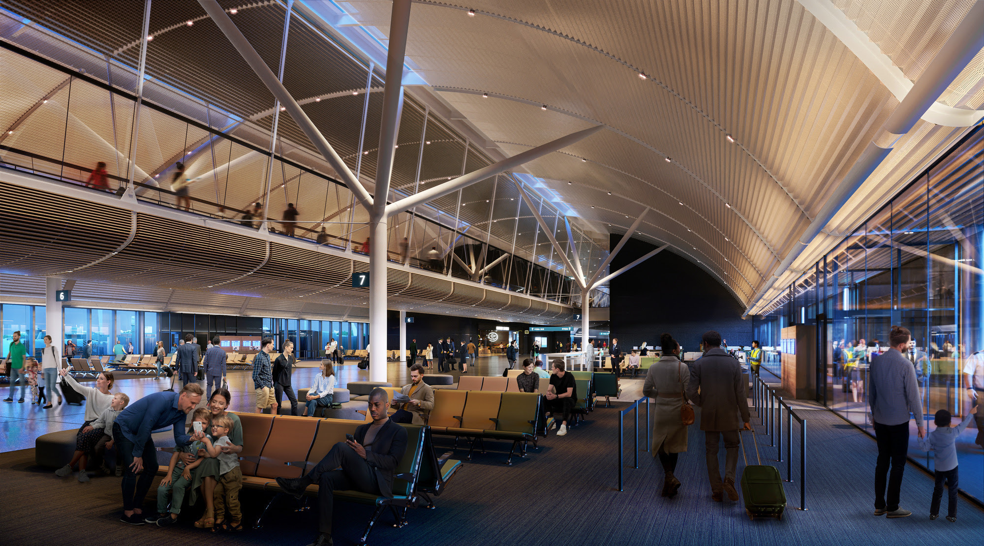 New satellite concourse at Chicago O'Hare