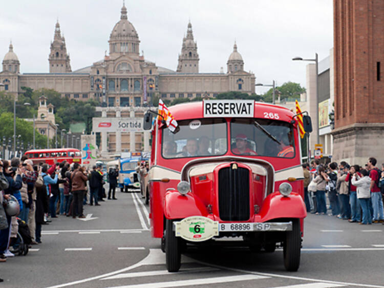 Autobuses preciosos con más de 100 años de historia desfilarán por Barcelona este fin de semana