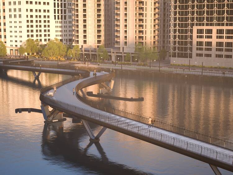 This huge new curved bridge is coming to east London