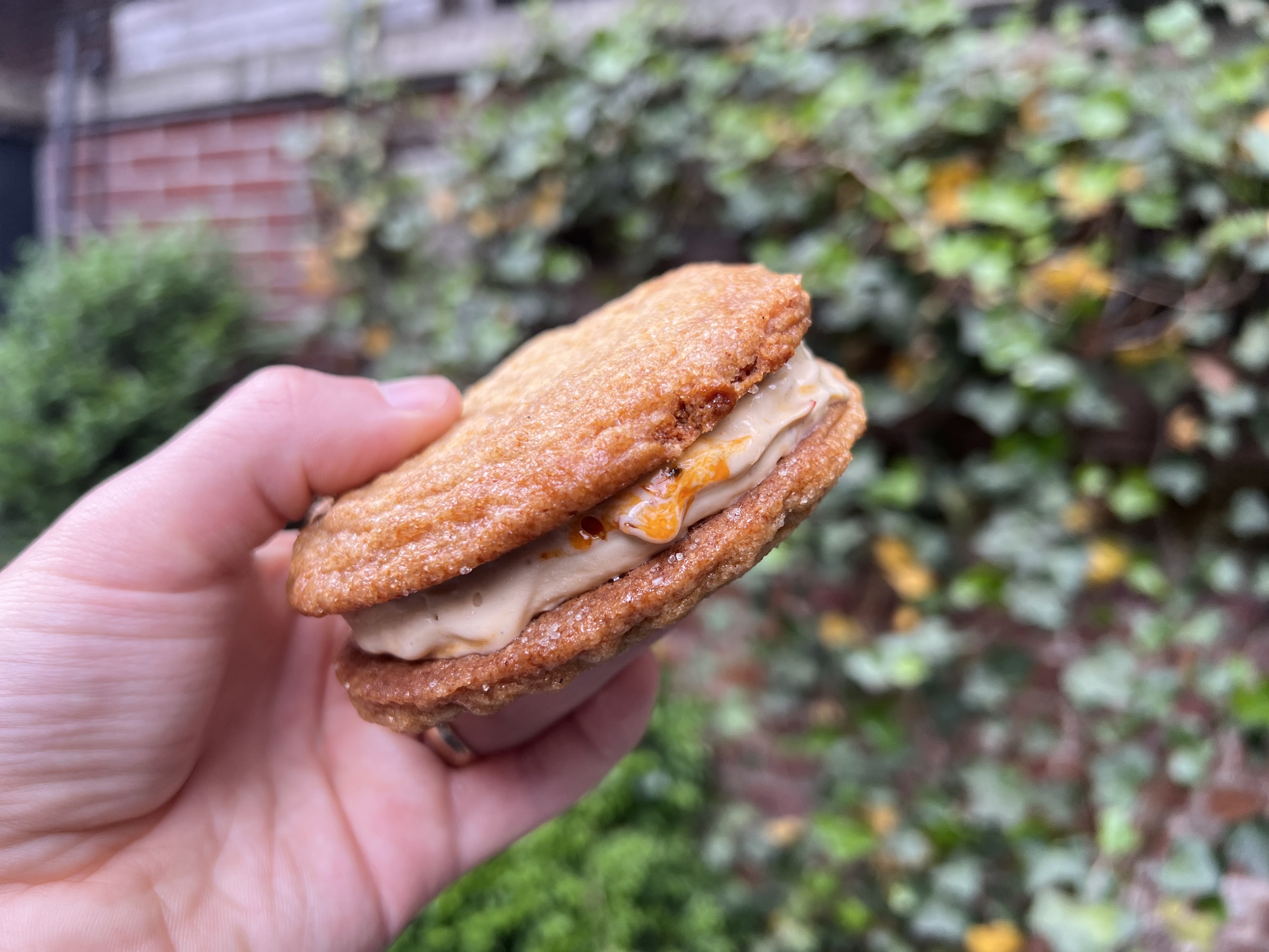 Fly By Jing is serving a chili crunch ice cream sandwich in NYC