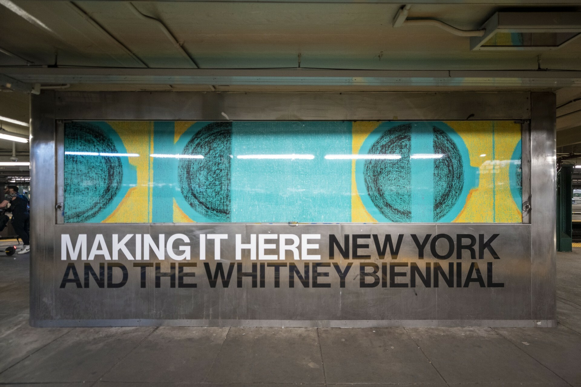 Making It Here MTA Whitney Museum Biennial in the subway