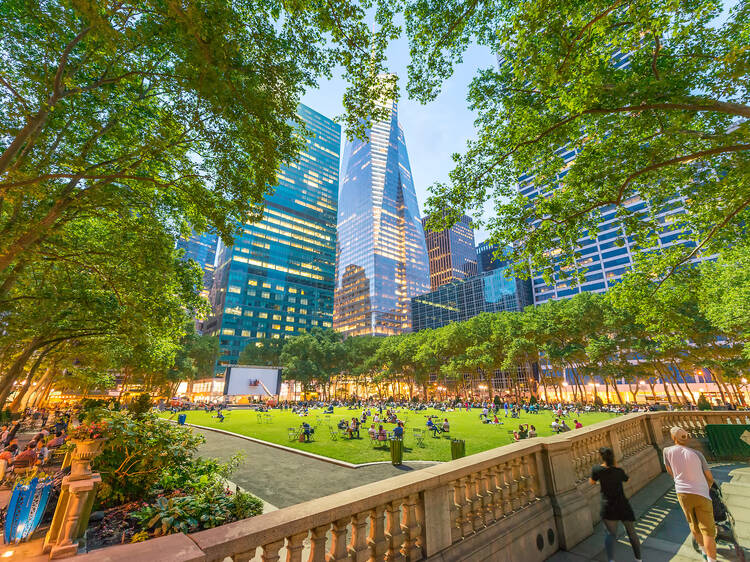 Broadway in Bryant Park