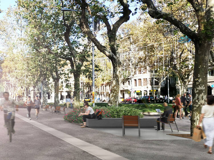 Así quedarán los Jardinets de Gràcia tras la reurbanización que comienza esta semana