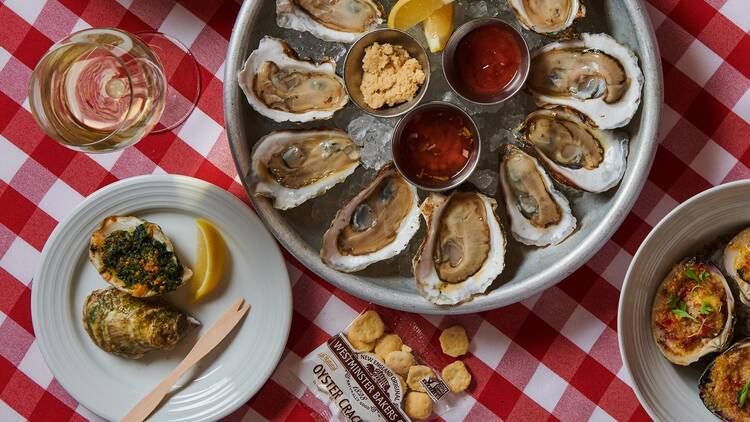 Raw bar items at P.J. Clarke's