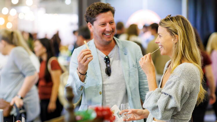 People enjoying The Good Food & Wine Show Sydney