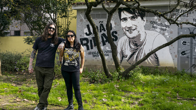 André Cruz e Cristina Carrilho, da Pró Punk, organizadora o festival