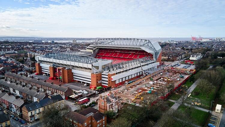 Anfield stadium in Liverpool, England