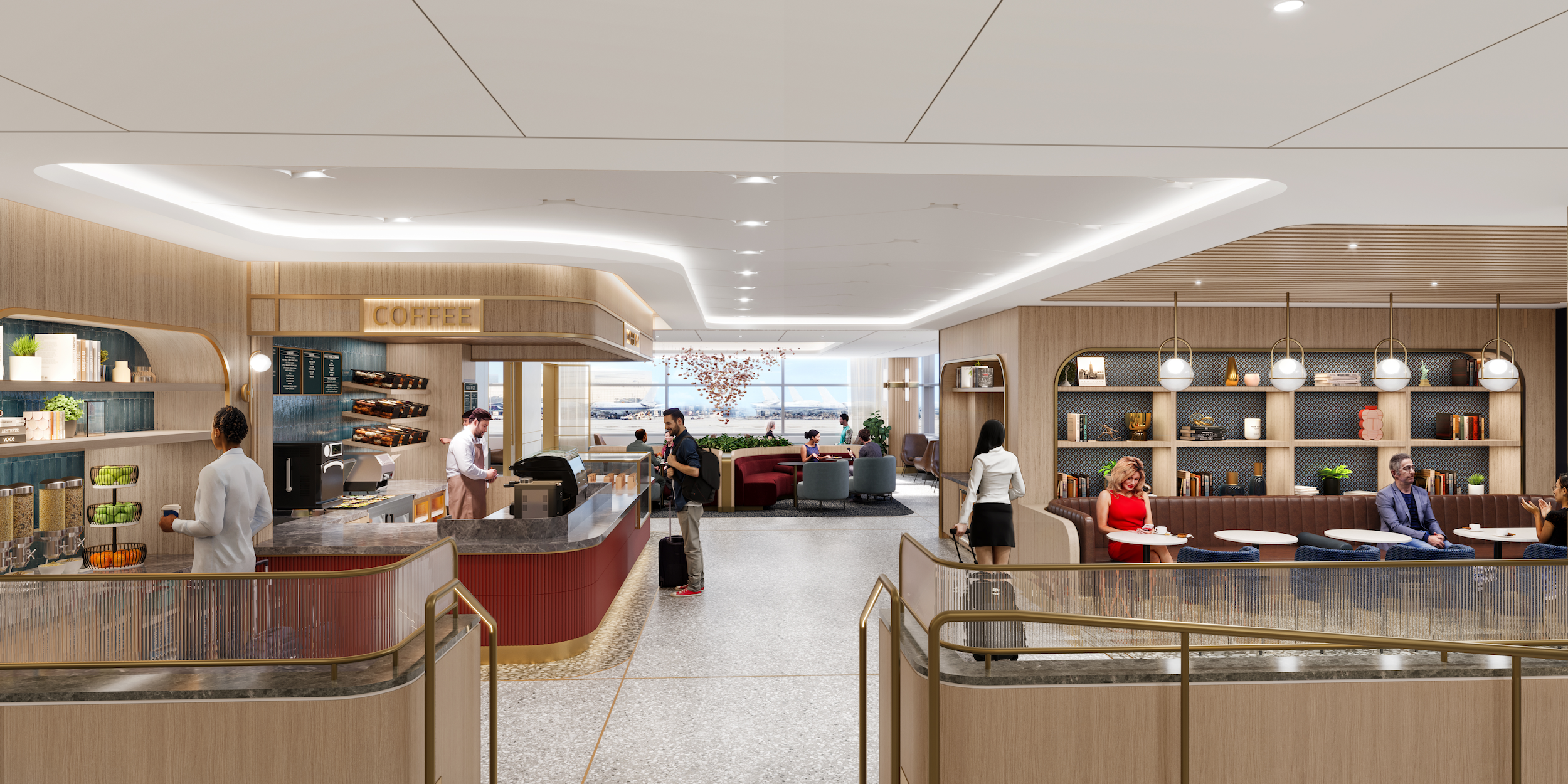 The first-ever Capital One Lounge at JFK Airport pays homage to NYC