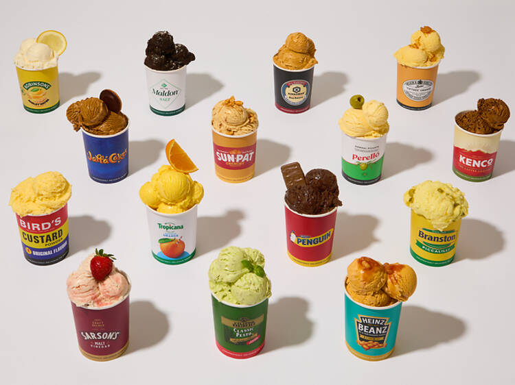 Nibble on Branston Pickle and Bird’s Custard flavoured ice cream at London’s Ice Cream Project