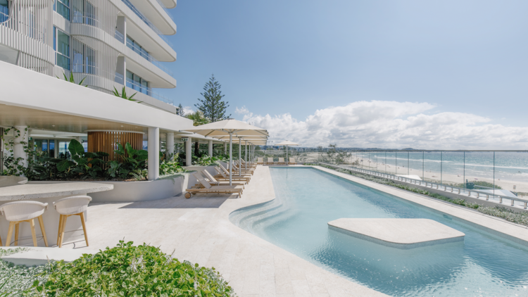 Outdoor hotel pool