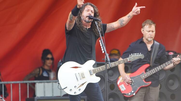 Foo Fighters performing live in New Orleans, USA, in 2024