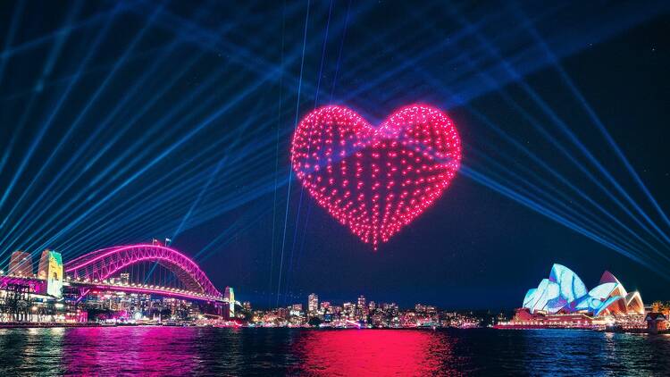 drone show Vivid Sydney 2024