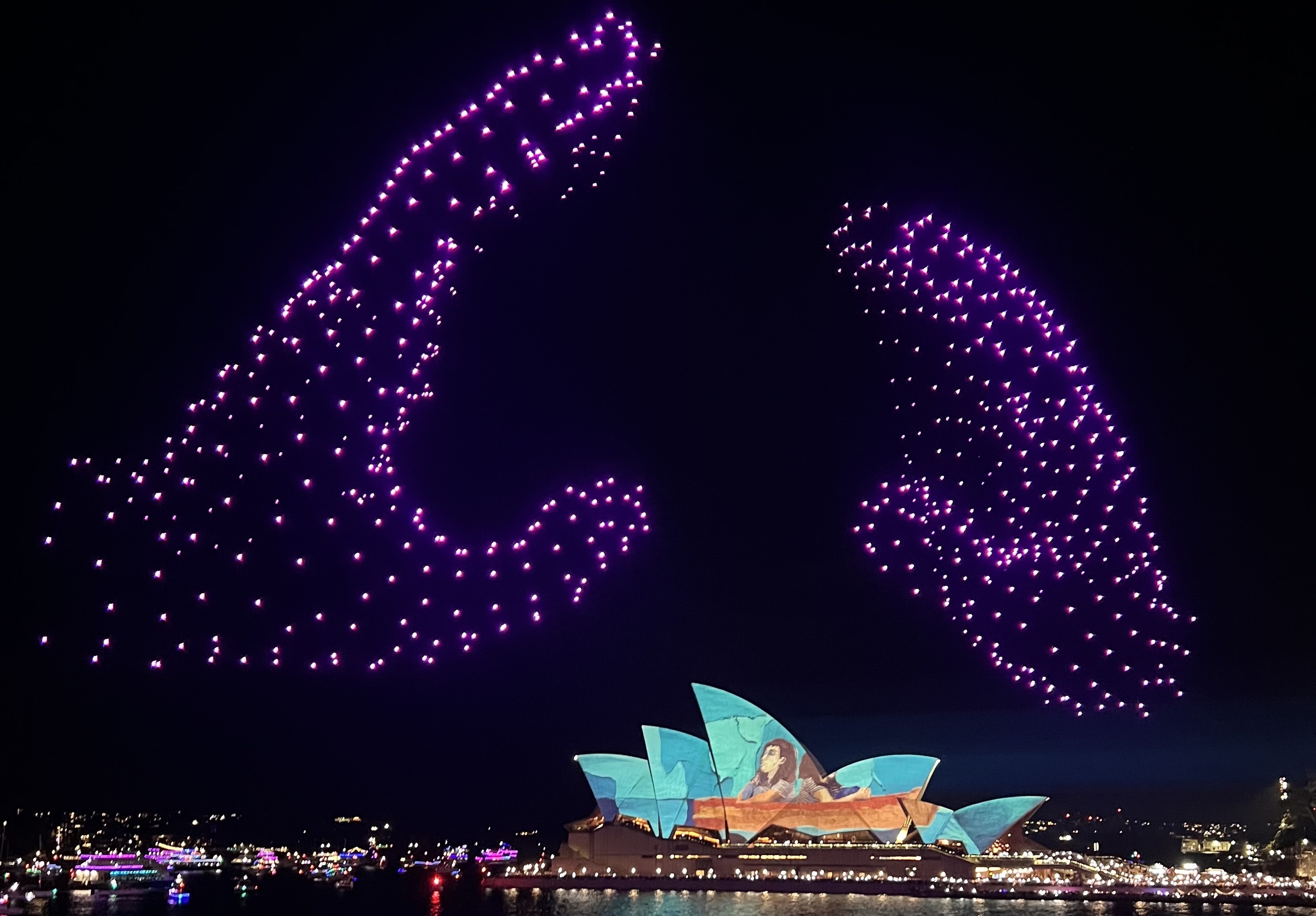 vivid drone show