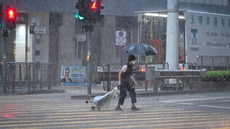 Hong Kong red rainstorm warning