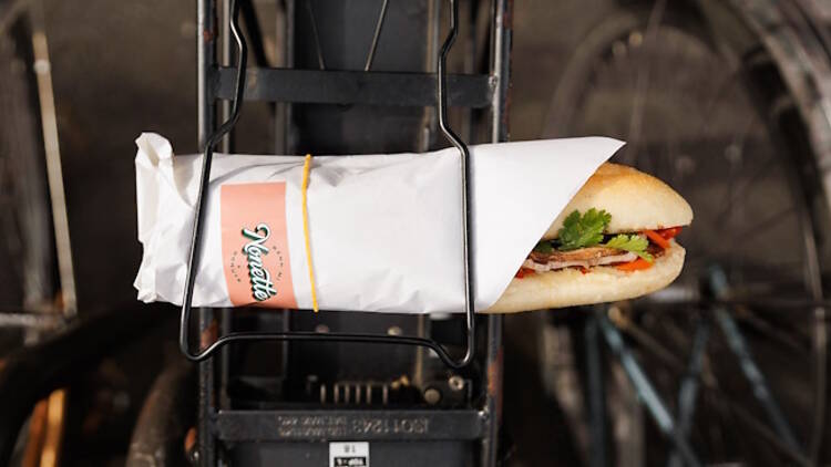 Banh-mi sur un vélo