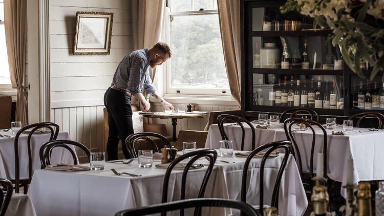 The dining room at L'Heritage