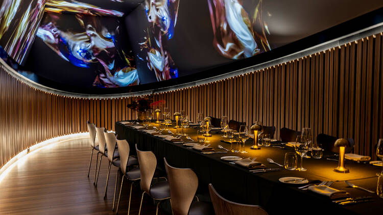 A dining room inside the Sydney Opera House