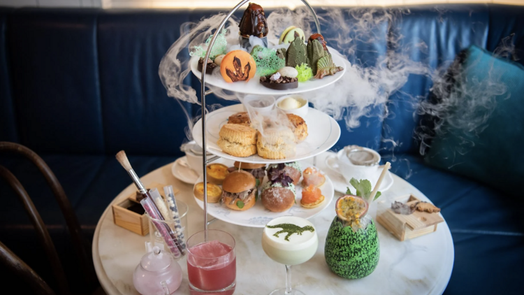 Enjoy a space or dinosaur-themed aftrenoon tea at the Ampersand