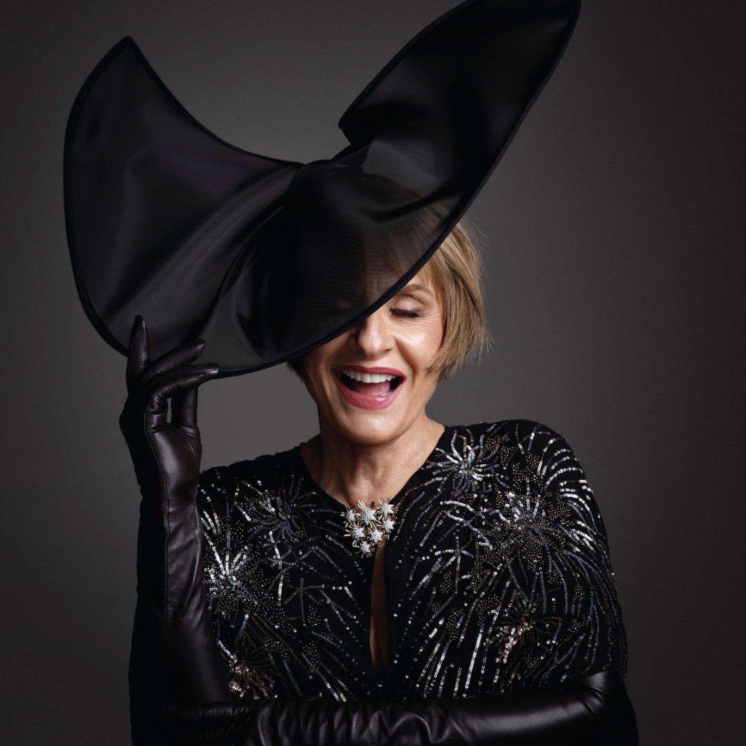 Patti LuPone wears a hat