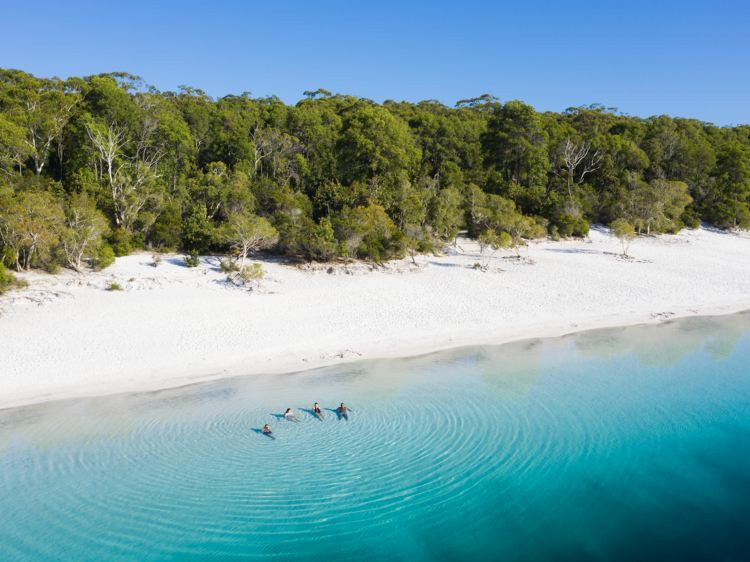 Explore to the world's largest sand island