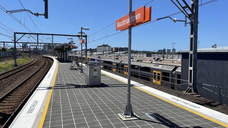 Platform at train station 