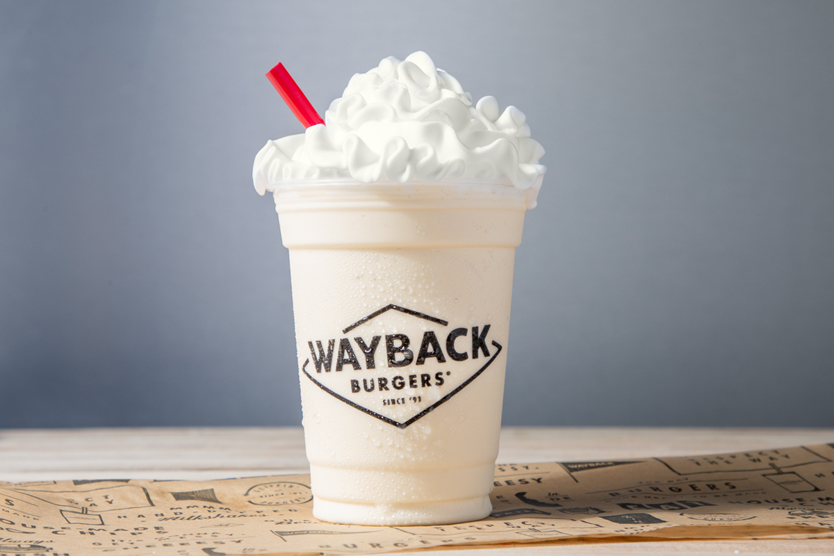 Vanilla milkshake at Wayback Burgers