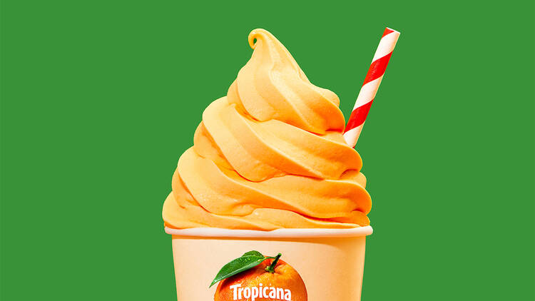 Milk Bar x Tropicana Orange Squeeze soft-serve