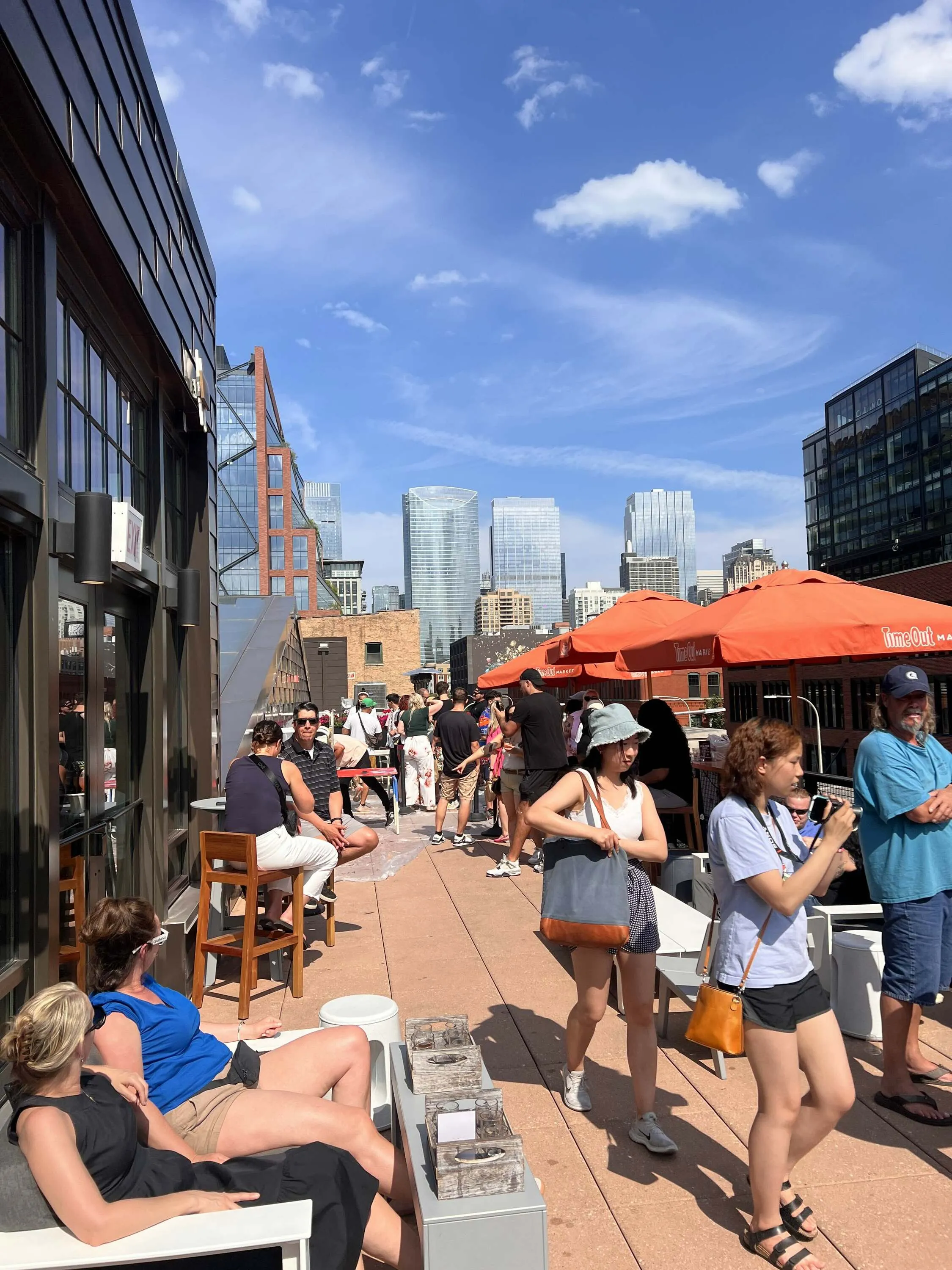 People on a rooftop