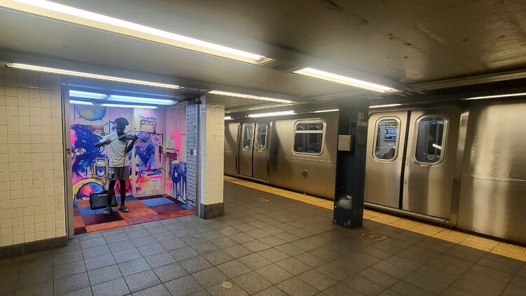 81st Street subway sound booth