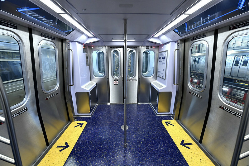 Inside a new MTA train